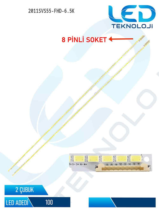 2011SVS55-FHD-6.5K Tv Led Bar 2 Parca 55 inc
