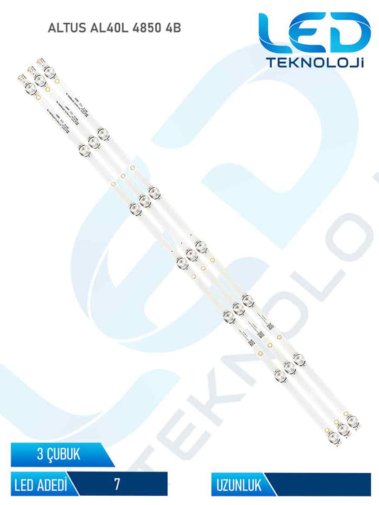 Altus AL40L 4850 4B Tv Led Bar 3 Parça 40 inc