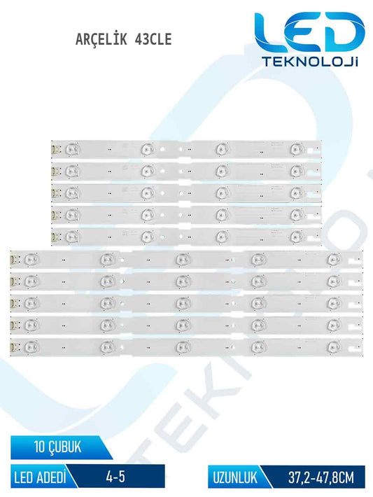 Arçelik 43CLE 43'' 10 Parça Tv Led Bar