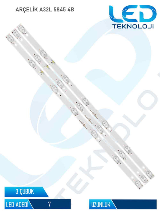 Arçelik A32L 5845 4B 3 Parça 32 inc Tv Led Bar