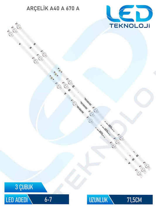 Arçelik A40A670A 2 Parça 32 inc Tv Led Bar