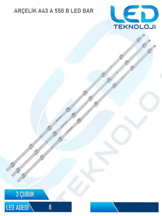 ARCELIK A43 A 550 B Led Bar 3 Parca 43 inc