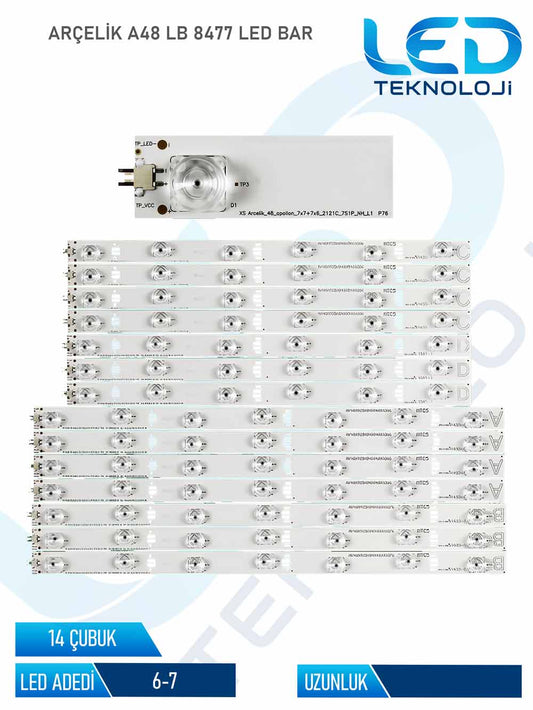 Arcelik 48_apollon Tv Led Bar 14 Parca 48 inc