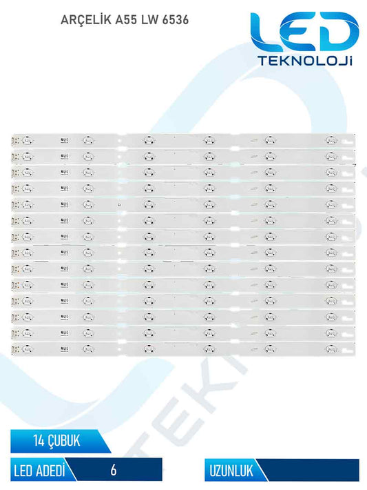 Arçelik A55L5531 14 Parça 55 inc Tv Led Bar