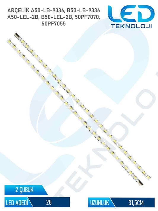 Vestel 50PF7055 2 Parça 50 inc Tv Led Bar
