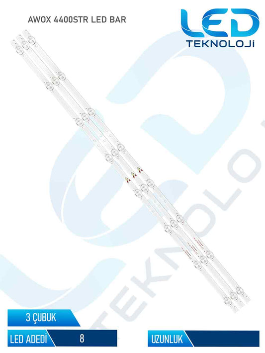AWOX 4400STR 3 Parca 43 inc Tv Led Bar