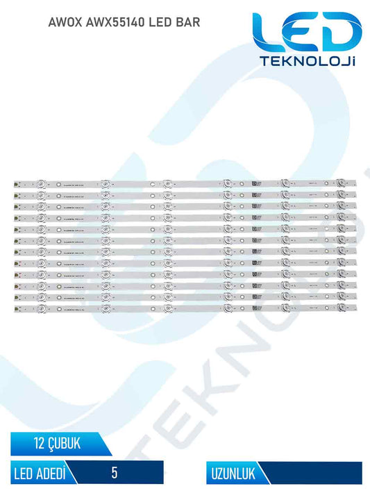 AWOX B206500S 12 Parca 65 inc Tv Led Bar