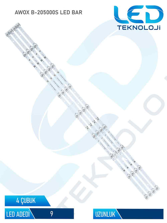 AWOX B-205000S 4 Parca 50 inc Tv Led Bar