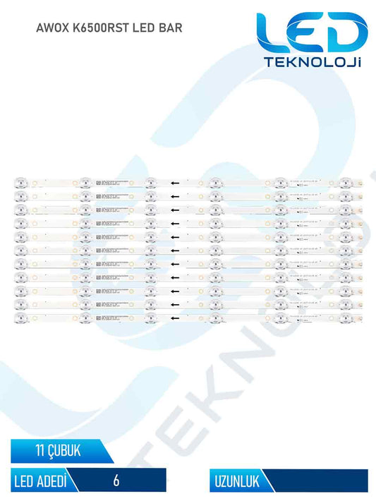 AWOX K6500RST 11 Parca 65 inc Tv Led Bar
