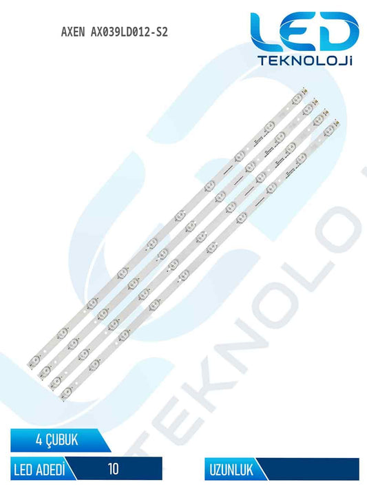 Axen AX039LD012-S2 39'' 4 Parça Tv Led Bar