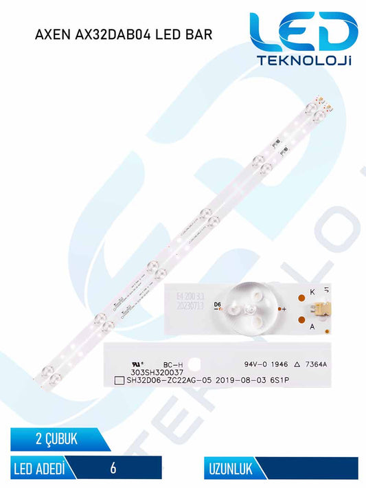 AXEN AX32DAB04 Tv Led Bar 2 Parca 32 inc