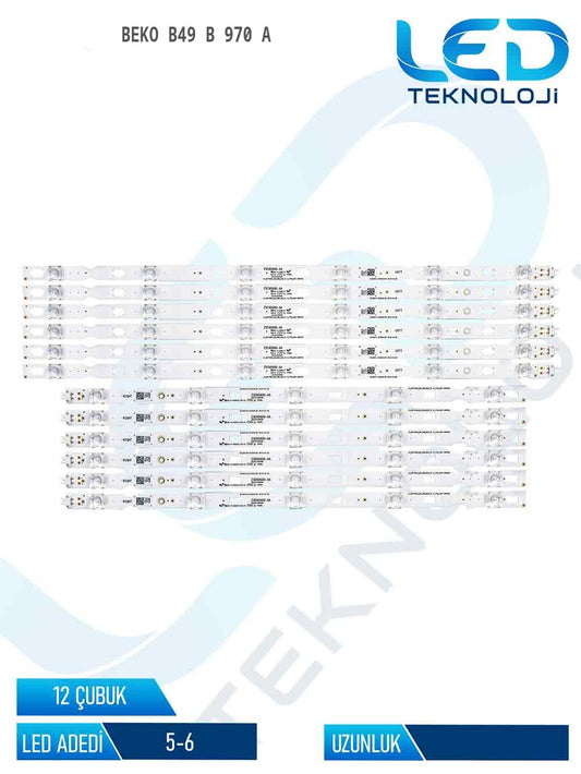 Beko B49 B 970 A 49'' 12 Parça Tv Led Bar
