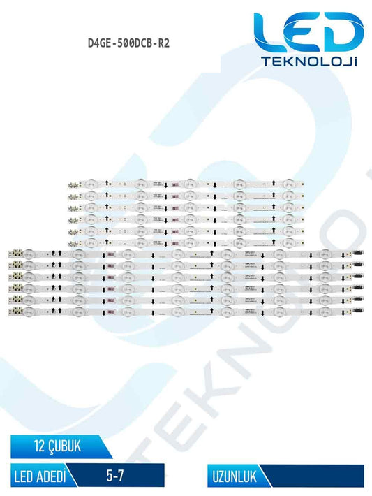 D4GE-500DCB-R2 Tv Led Bar 12 Parca 50 inc