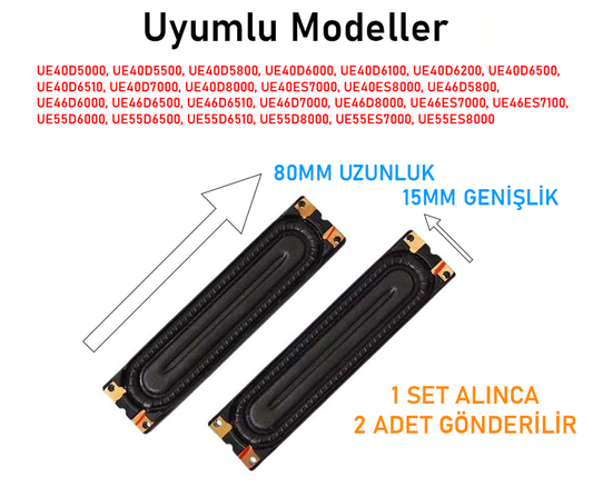 Samsung LED TV Hoparlör – UE40 UE46 UE55 D Serisi Uyumlu
