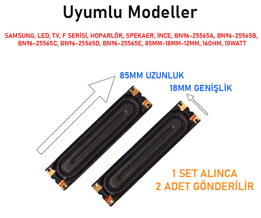 Samsung F Serisi LED TV İnce Hoparlör BN96-25565A/B/C/D/E
