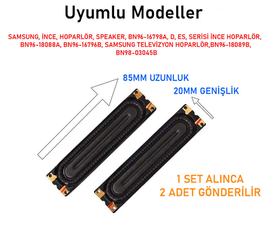 Samsung D Ve ES serisi Hoparlör, BN96-18089A, BN96-18089B