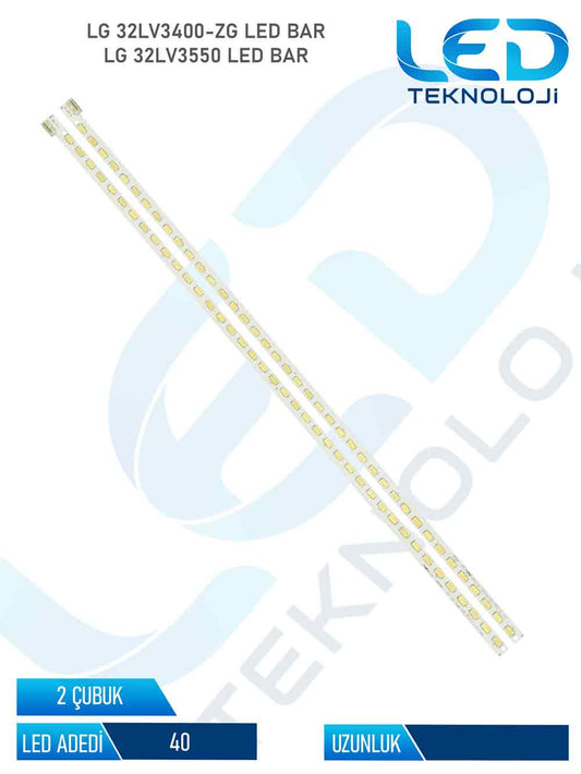 LG 32LV3400 2 Parça 32 inc Tv Led Bar