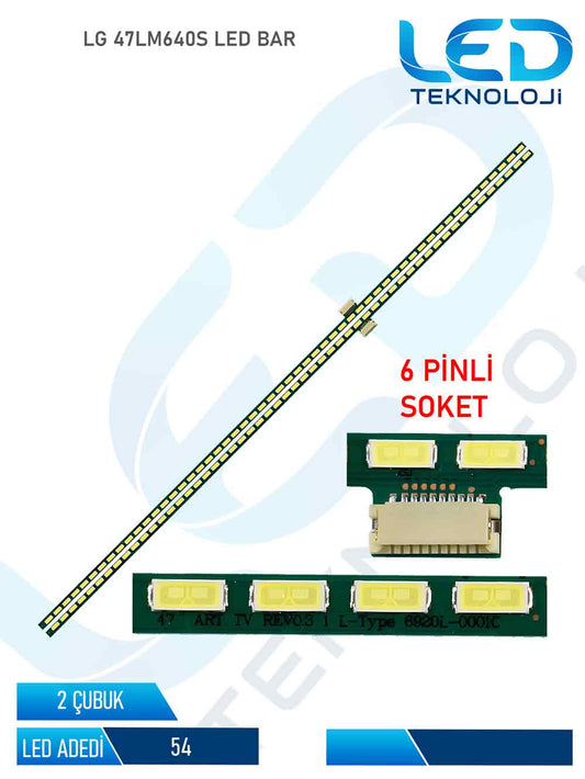 LG 47LM640S Tv Led Bar 2 Parca 47 inc
