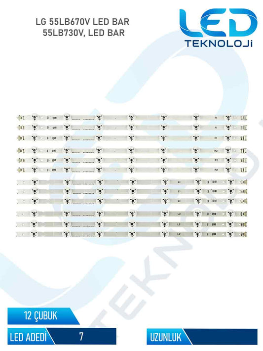 LG 55LB670V 12 Parca 55 inc Tv Led Bar