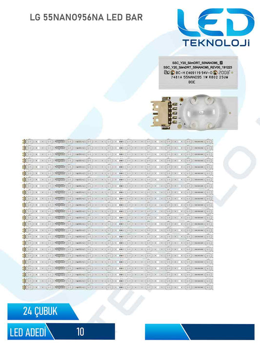 LG 55NANO956NA Led Bar 24 Parca 55 inc