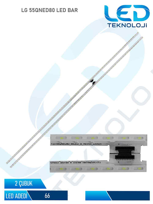 LG 55QNED80 Led Bar 2 Parca 55 inc