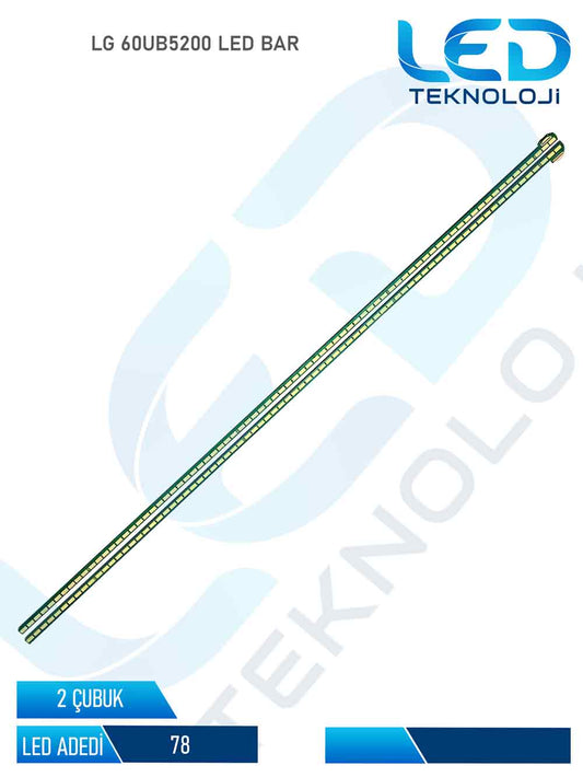 LG 60UB5200 Tv Led Bar 2 Parca 60 inc