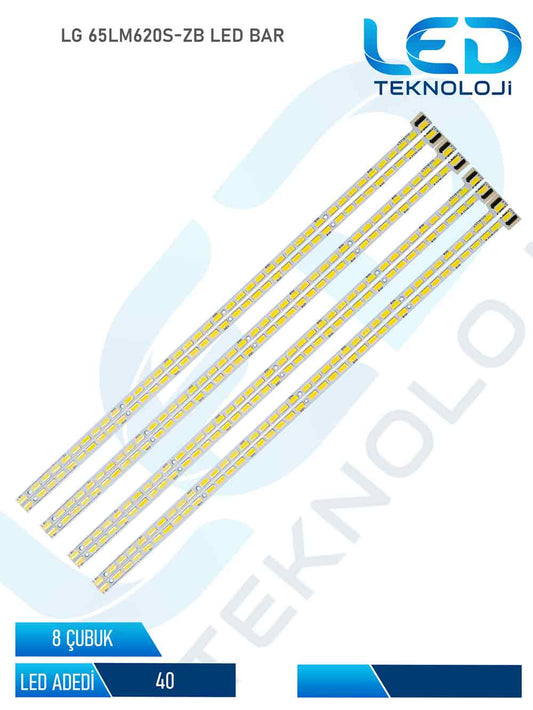 LG 65LM620S-ZB Led Bar 8 Parca 65 inc