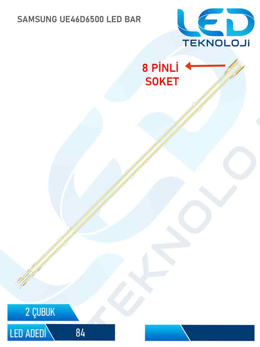SAMSUNG UE46D6500 Tv Led Bar 2 Parca 46 inc