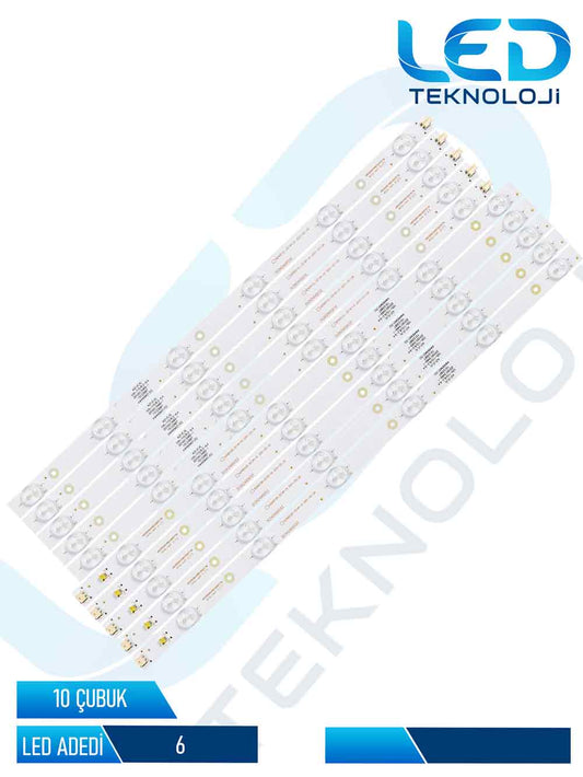 YUMATU 49" 50" TV LED BAR Led Bar 10 Parca 50 inc