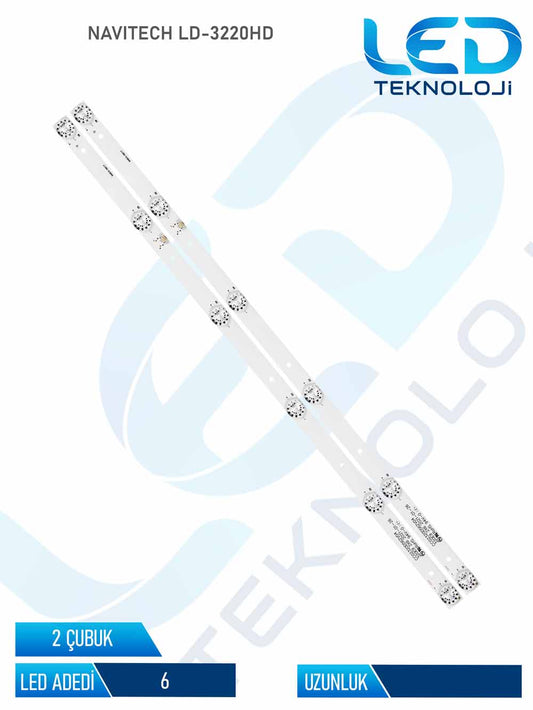 NAVITECH LD-3220HD Tv Led Bar 2 Parca 32 inc