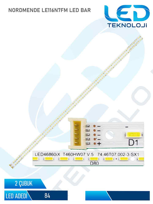 NORDMENDE LE116N7FM Led Bar 2 Parca 46 inc
