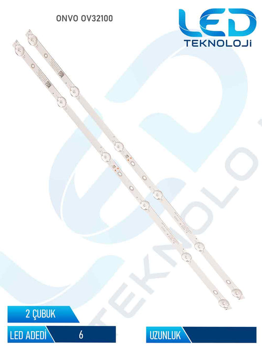 Onvo OV32101 Tv Led Bar 32 inc 2 Parca