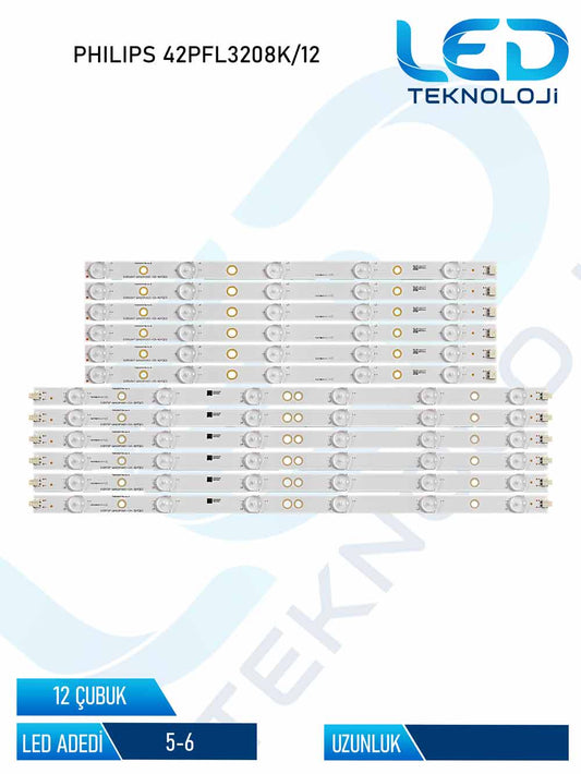 Philips 42PFL3208K/12 Tv Led Bar 12 Parca 42 inc