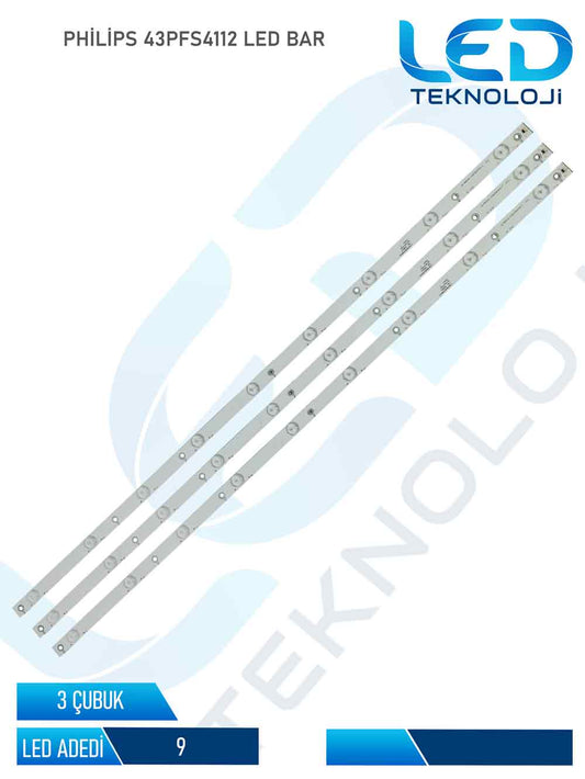 PHİLİPS 43PUK4900/12 Led Bar 3 Parca 43 inc