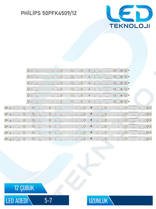 Philips 50PFK4509/12 12 Parça 50 inc Tv Led Bar