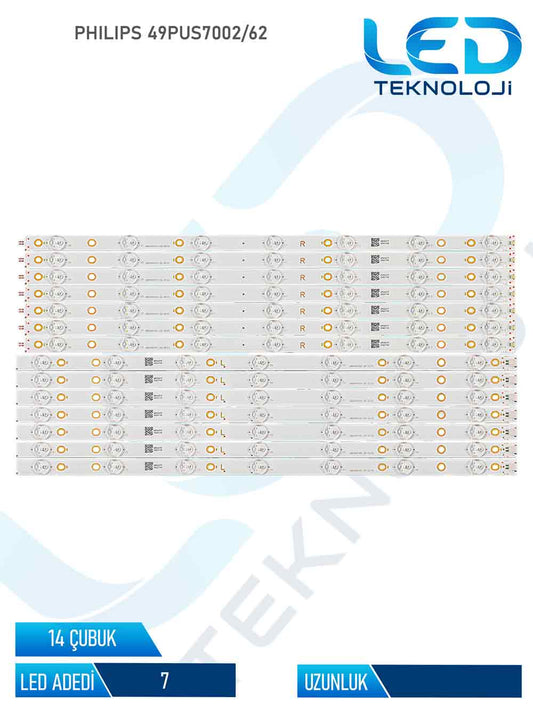 Philips 49PUS7002/62 14 Parca 49 inc Tv Led Bar