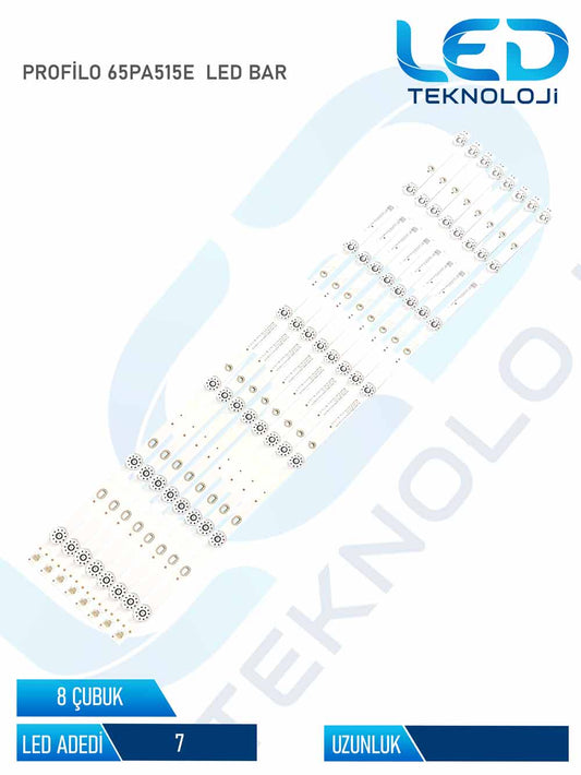 PROFİLO 65PA515E Led Bar 8 Parca 65 inc