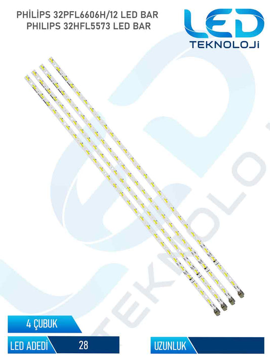 Philips 32PFL6606H/12 Tv Led Bar 4 Parca 32 inc