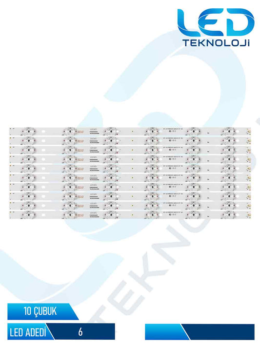 Sharp LC-49CUF8462ES Led Bar 10 Parca 50 inc