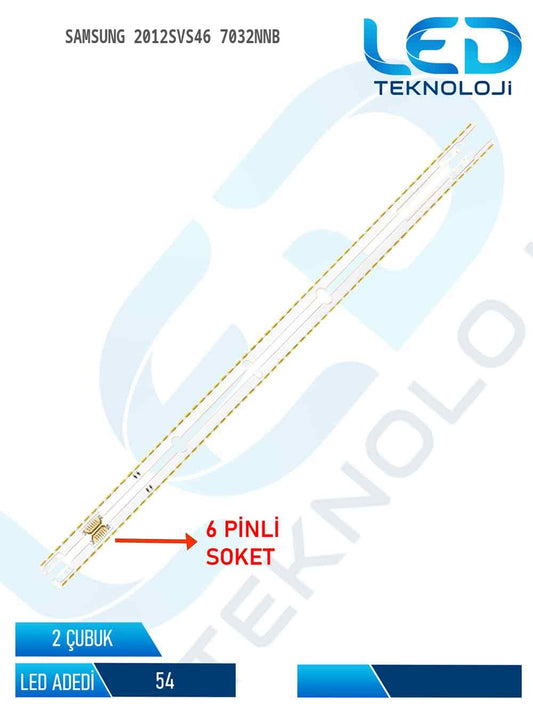SAMSUNG 2012SVS46 7032NNB Tv Led Bar 2 Parca 46 inc