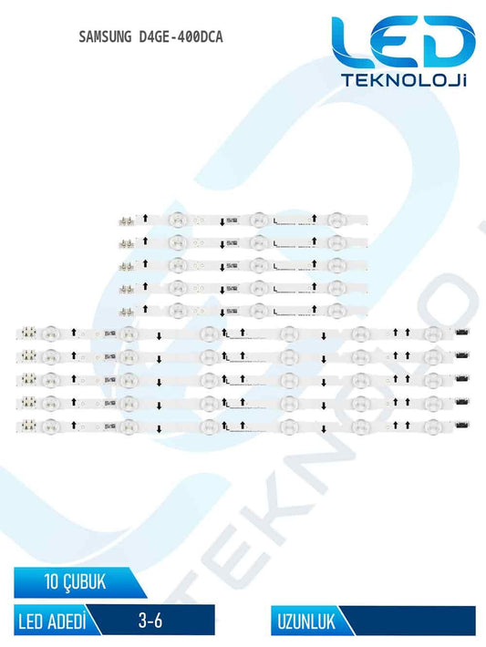 SAMSUNG D4GE-400DCA 10 Parça 40 inc Tv Led Bar
