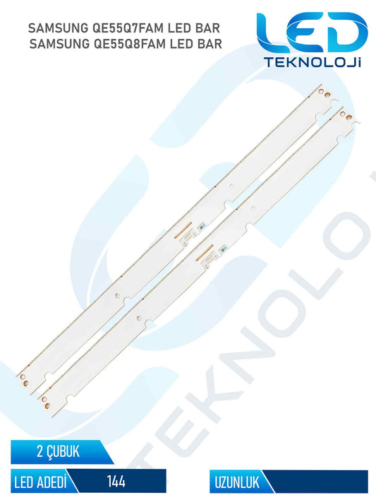 Samsung QE55Q7FAM 2 Parça 55 inc Tv Led Bar