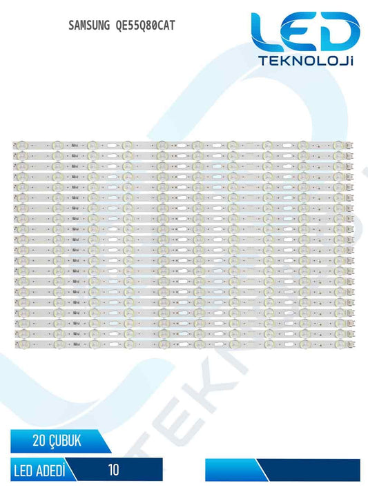 Samsung QE55Q80CAT 55'' 20 Parça Tv Led Bar