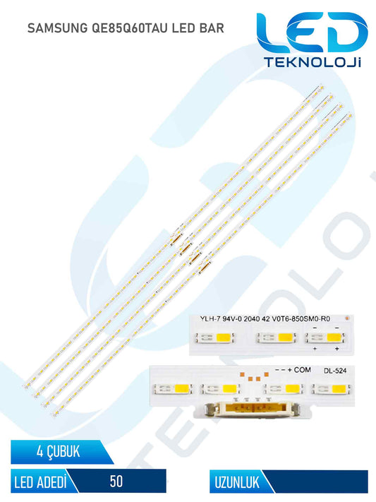 Samsung QE85Q60TAU 4 Parça 85 inc Tv Led Bar