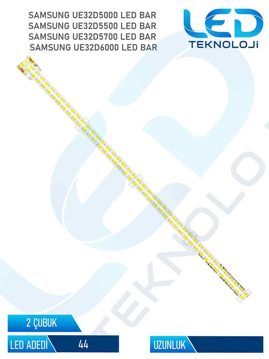 Samsung UE32D5000 Tv Led Bar 2 Parca 32 inc