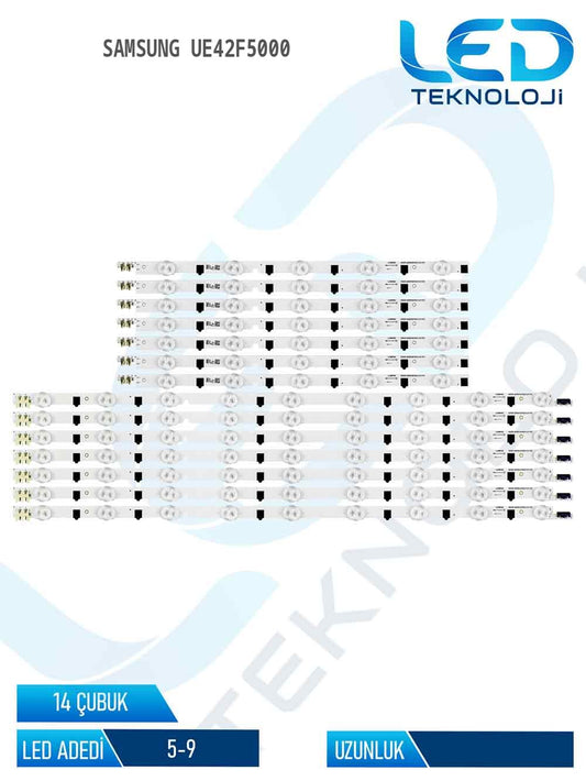 Samsung UE42F5000 42'' 14 Parça Tv Led Bar
