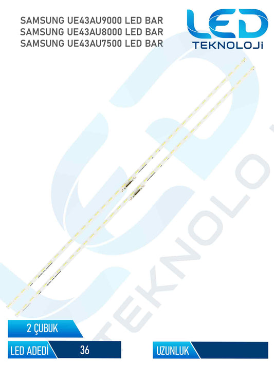 Samsung UE43AU9000 2 Parça 43 inc Tv Led Bar