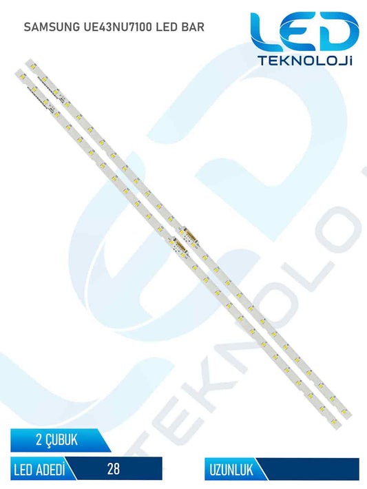 SAMSUNG UE43NU7100 2 Parça 43 inc Tv Led Bar