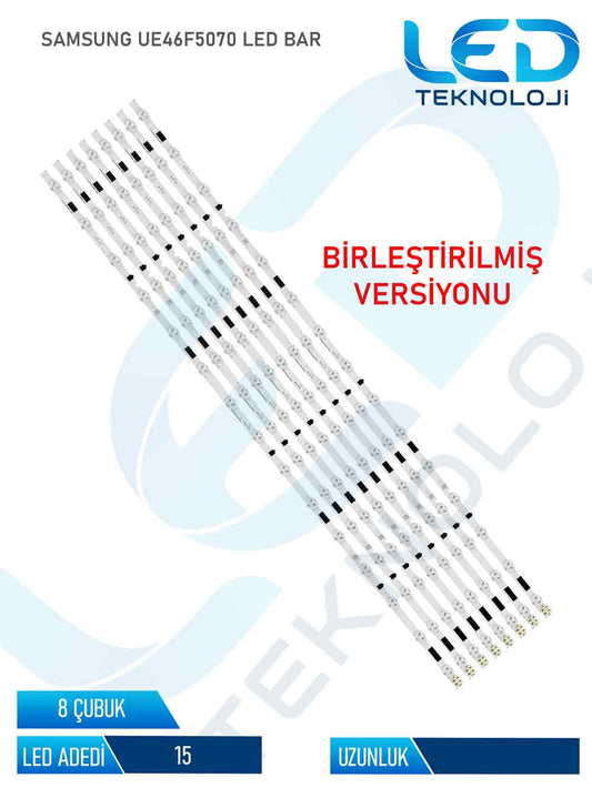 Samsung UE46F5070 Tv Led Bar 8 Parça 46 inc