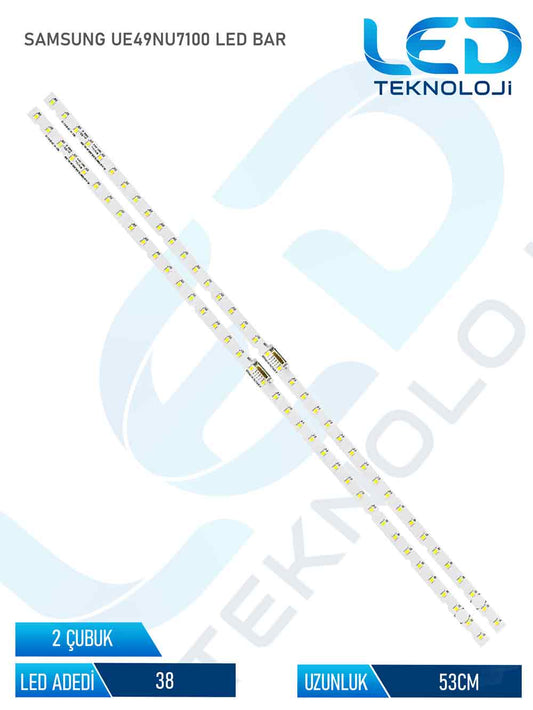 SAMSUNG UE49NU7100 2 Parca 49 inc Tv Led Bar